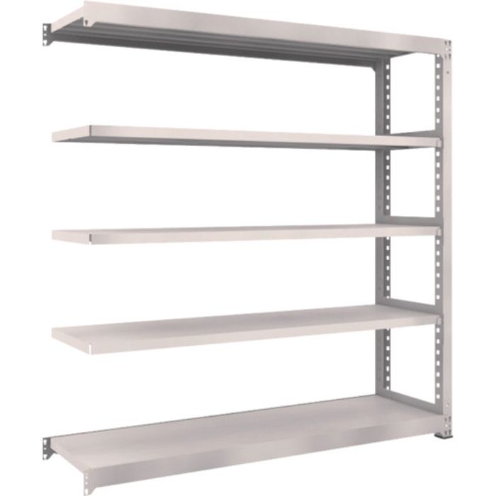 TRUSCO スチールラック M5型中量棚 1800×471×H1800 5段 連結 ネオグレー(Tcode:5091110)