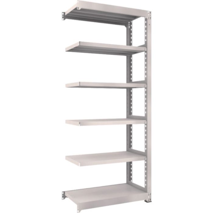 TRUSCO スチールラック M5型中量棚 900×471×H2100 6段 連結 ネオグレー(Tcode:5091268)