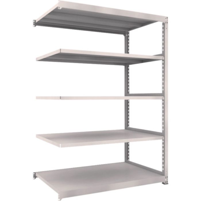 TRUSCO スチールラック M5型中量棚 1500X921XH2100 5段 連結 ネオグレー(Tcode:5091527)