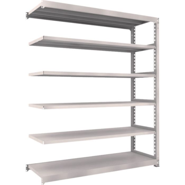 TRUSCO スチールラック M5型中量棚 1800×571×H2100 6段 連結 ネオグレー(Tcode:5091471)