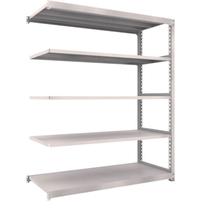 TRUSCO スチールラック M5型中量棚 1800X721XH2100 5段 連結 ネオグレー(Tcode:5091497)