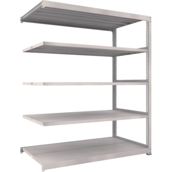 TRUSCO スチールラック M5型中量棚 1800X921XH2100 5段 連結 ネオグレー(Tcode:5091535)