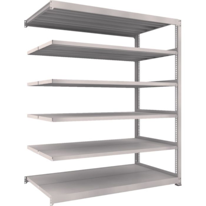 TRUSCO スチールラック M5型中量棚 1800×921×H2100 6段 連結 ネオグレー(Tcode:5091551)