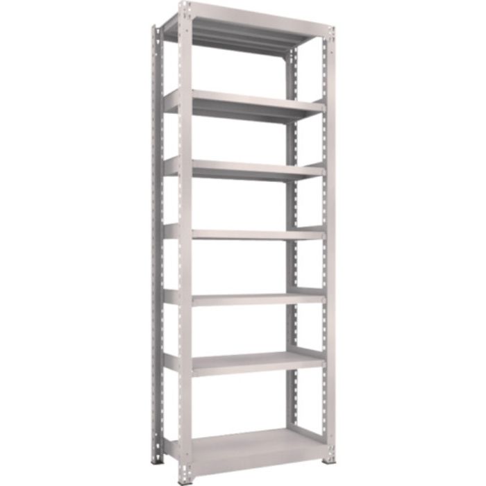 TRUSCO スチールラック M5型中量棚 900×471×H2400 7段 単体 ネオグレー(Tcode:3020991)