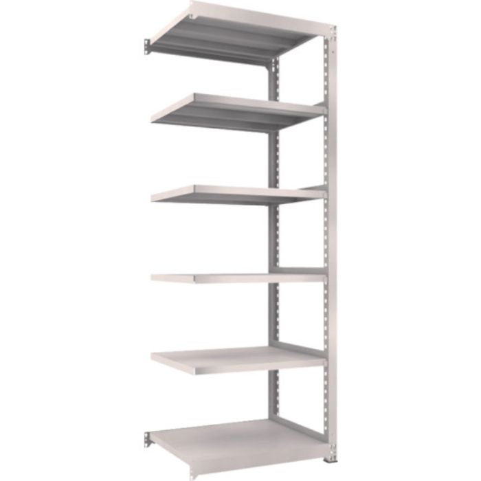 TRUSCO スチールラック M5型中量棚 900X721XH2400 6段 連結 ネオグレー(Tcode:3019861)