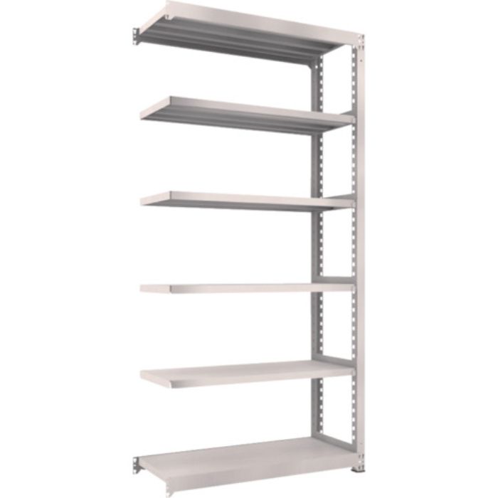 TRUSCO スチールラック M5型中量棚 1200X471XH2400 6段 連結 ネオグレー(Tcode:3019985)