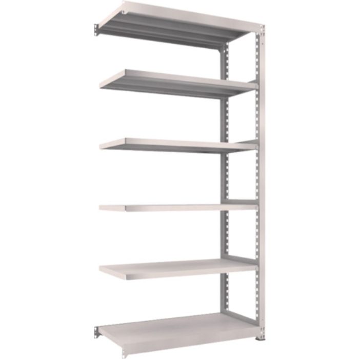 TRUSCO スチールラック M5型中量棚 1200X571XH2400 6段 連結 ネオグレー(Tcode:3020011)