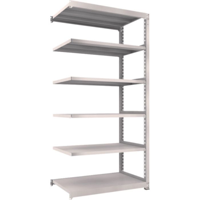 TRUSCO スチールラック M5型中量棚 1200X721XH2400 6段 連結 ネオグレー(Tcode:3020037)