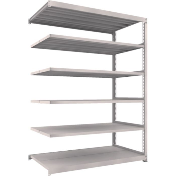 TRUSCO スチールラック M5型中量棚 1800X921XH2400 6段 連結 ネオグレー(Tcode:3020371)