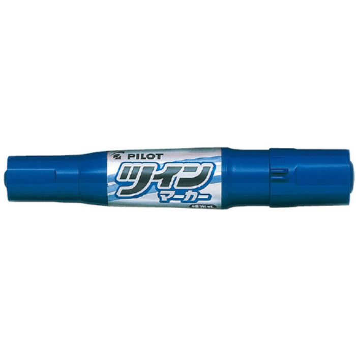 パイロット 油性マーカー ツインマーカー 細・太 ブルー(Tcode:3698237)