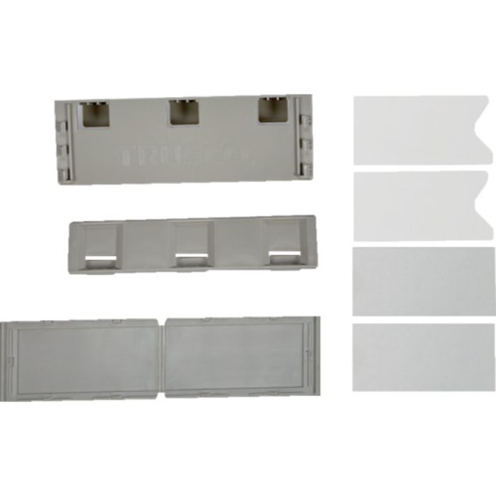 TRUSCO ボルトレス棚用差込銘板 ネオグレー(Tcode:3567886)