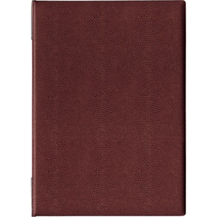 OP メニューファイル レザー調 A4 6頁 茶(Tcode:1071189)