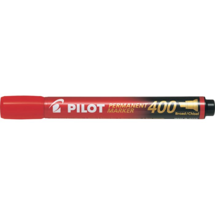 パイロット 油性マーカー パーマネントマーカー400 レッド 平芯(Tcode:3699753)