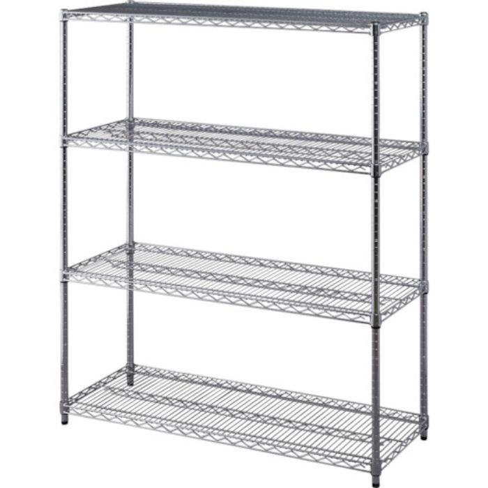 IRIS 106493 メタルラック[[R下]] 高耐荷重棚板セット品 MRー1215JK シルバー(Tcode:2574749)