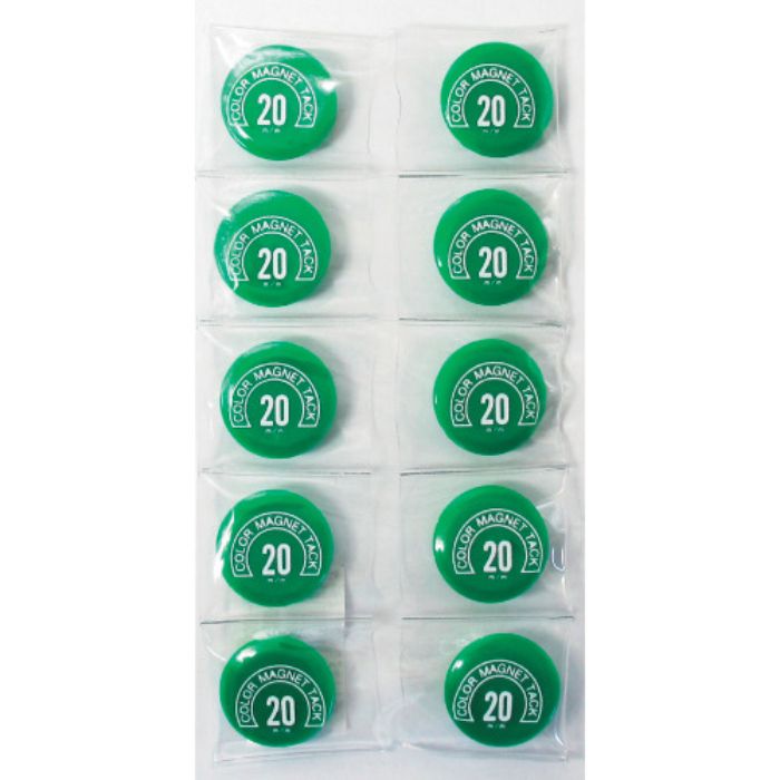 ミツヤ カラーマグネット丸型#20 緑     (Tcode:3561454)