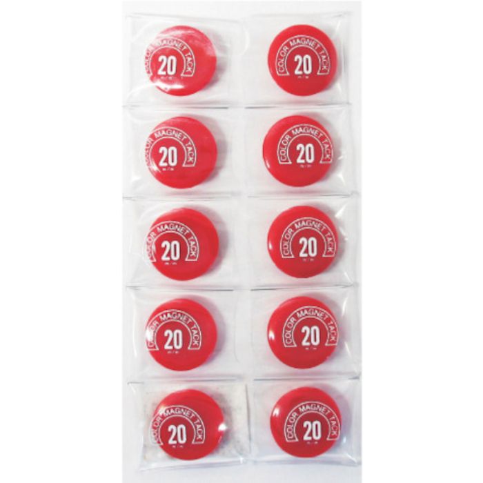 ミツヤ カラーマグネット丸型#20 赤     (Tcode:3563126)