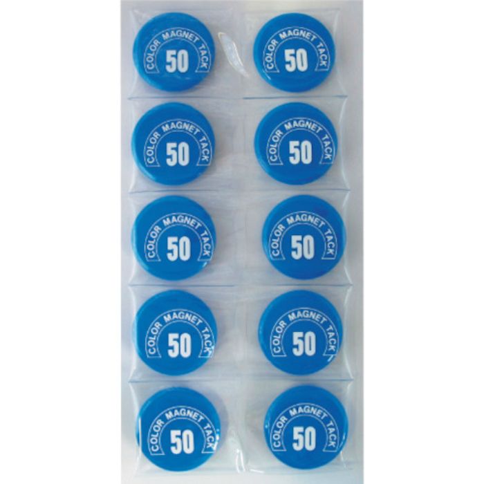 ミツヤ カラーマグネット丸型#50 青     (Tcode:3589863)
