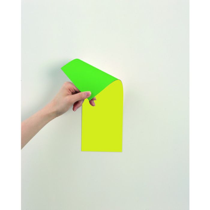 マグエックス マグネット両面カラーシート緑黄(Tcode:8293929)
