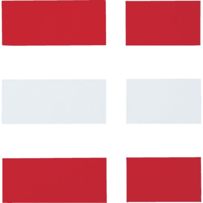 TRUSCO マグネットダブルカラーシート 赤・白(Tcode:4144856)