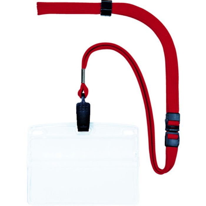 OP 吊り下げ名札 名刺サイズ 10枚 赤(Tcode:7546157)