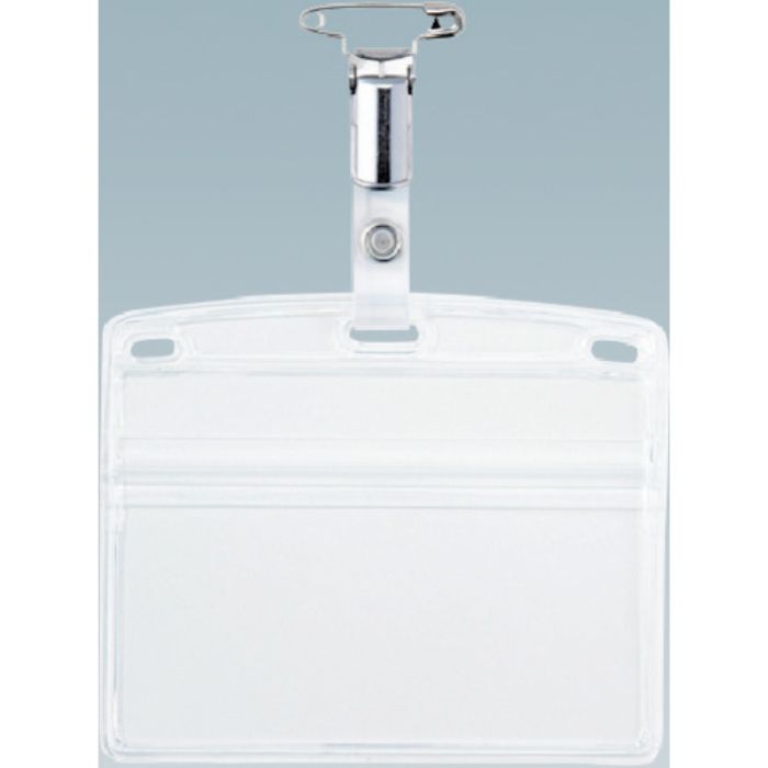 OP タッグ名札 金属クリップ両用 名刺サイズ (10枚入)(Tcode:8576058)