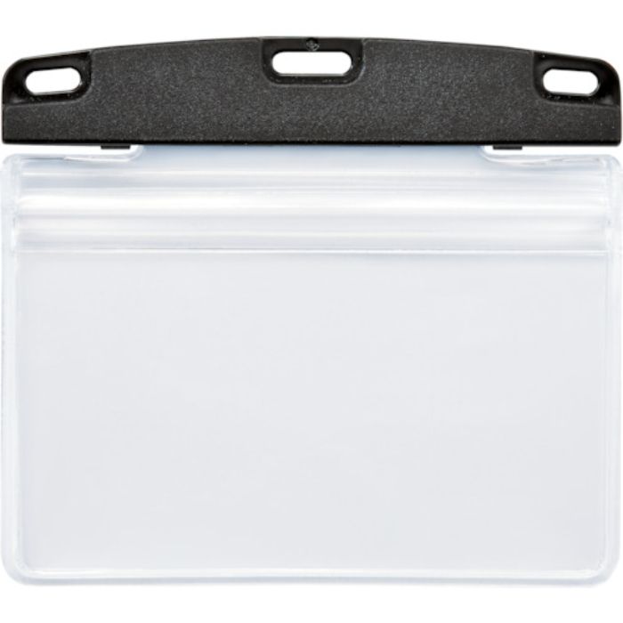 OP 名札用ケース ソフトタイプ ヨコ名刺 2枚収納 (10枚入)(Tcode:2362033)