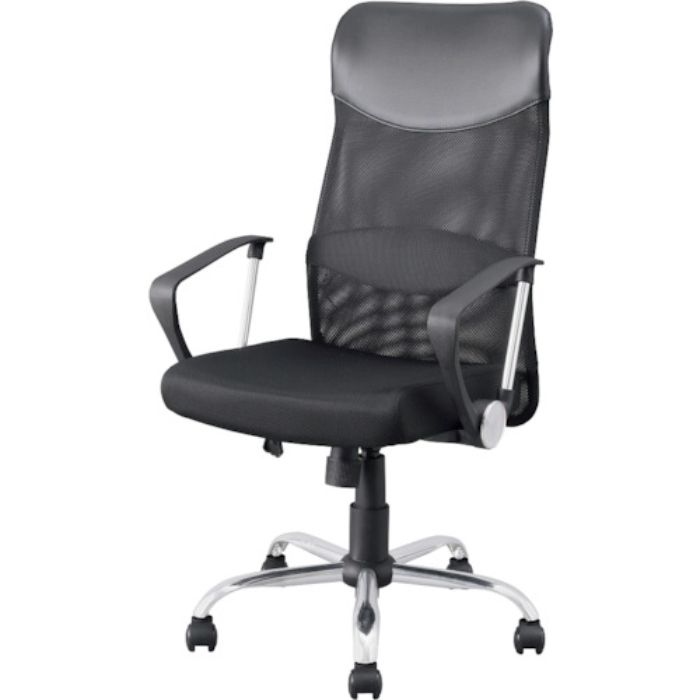 IRIS 517666 メッシュバックチェア ハイバック OFCーMBH-B ブラック(Tcode:2533096)