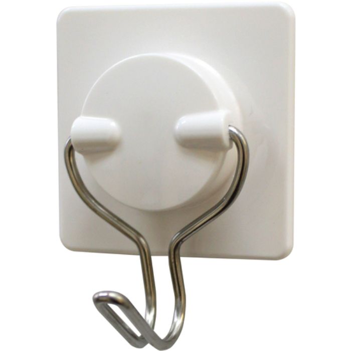 オート 粘着自在フック白(2個パック)(Tcode:55123)