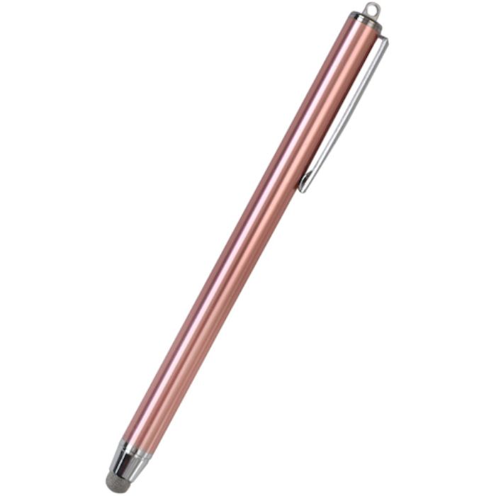 オウルテック ゲームや写真の落書きもスラスラ描ける摩擦に強い導電繊維タイプ  ストラップホール付き タッチペン(Tcode:2616763)