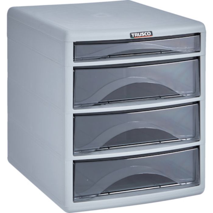 TRUSCO プラスチックレターケース A4浅型1段、深型3段(Tcode:663)