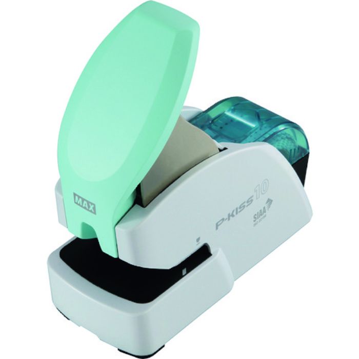 MAX 紙針ホッチキス P-KISS10 PH-10DS/AB 抗菌モデル 10枚とじ(Tcode:4725673)