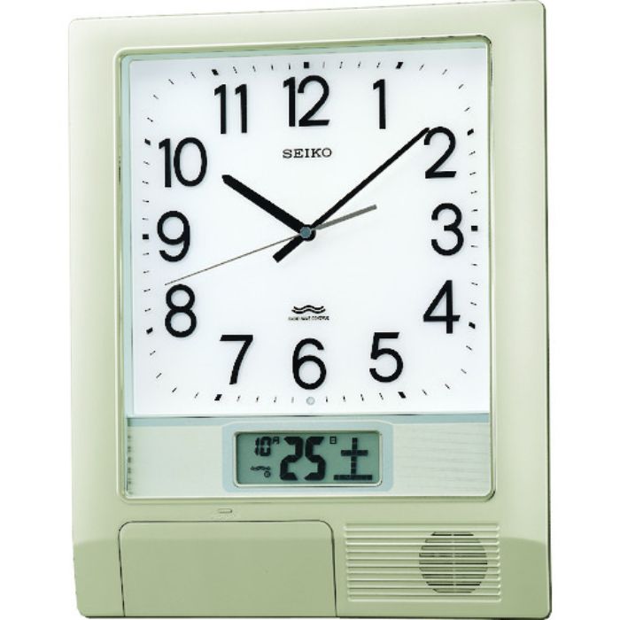 SEIKO 電波プログラムクロック 429×345×57 銀色メタリック(Tcode:3025683)