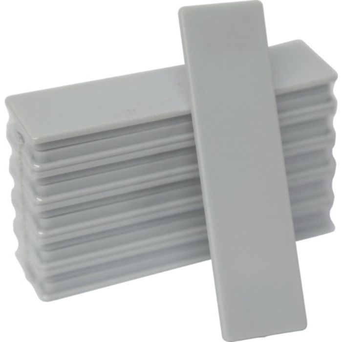 日本統計機 マグネット式片面名札22X82 灰 (1Pk(袋)=10枚入)(Tcode:4639600)