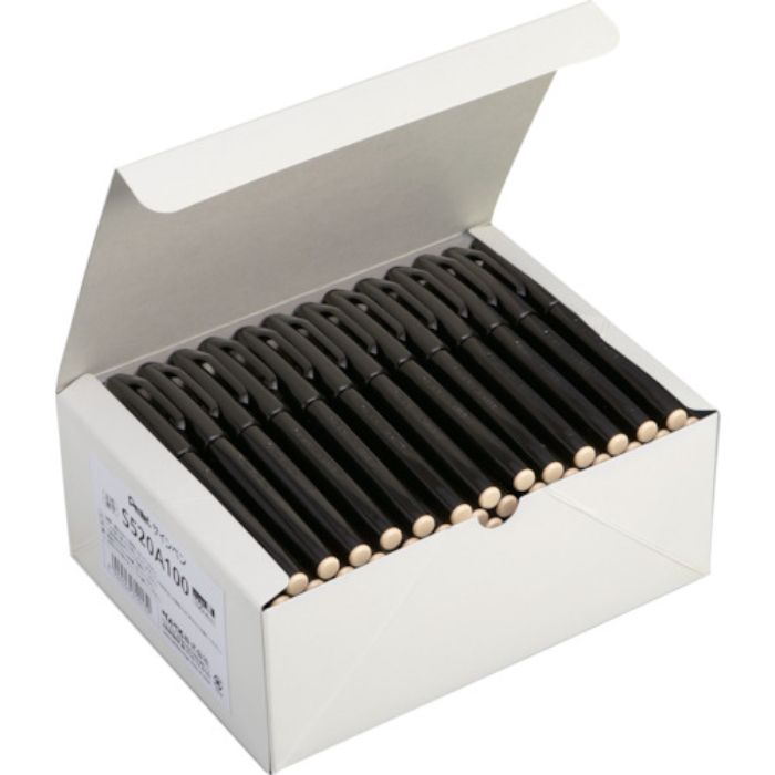 ペンテル 水性ペン ぺんてるサインペン 黒 100本(Tcode:3582556)