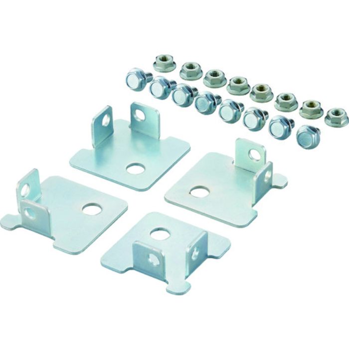 TRUSCO SBL型抗菌塗装セミボルトレス軽量棚用 床固定用ベースプレート 4個入(Tcode:1953243)