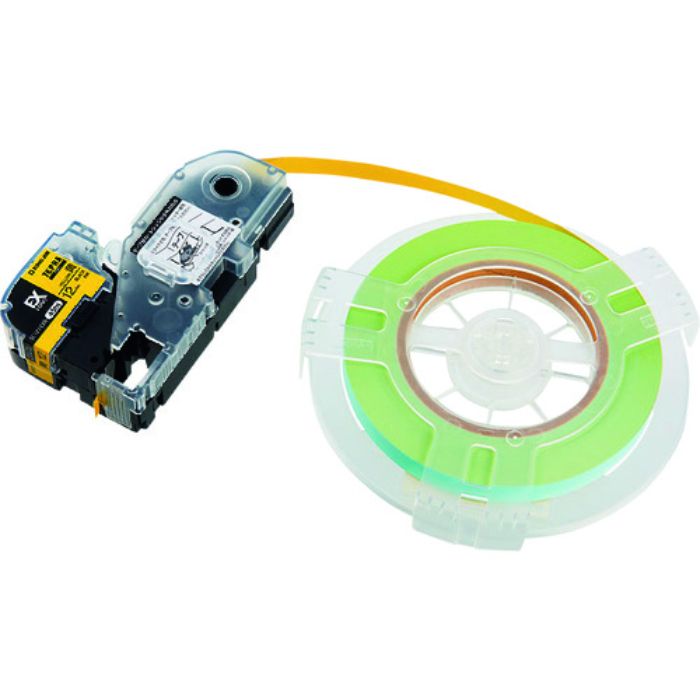 KING JIM 【純正】「テプラ」PROテープ 12mm EX詰替用ロングテープ 黄ラベル/黒文字 長さ45m(Tcode:2066162)