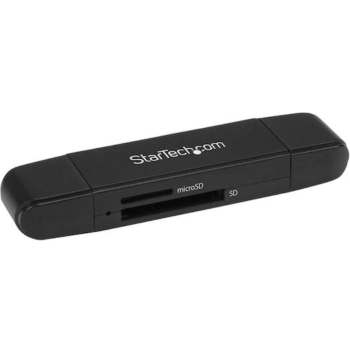 スターテック USBカードリーダー/USB-C & USB-A/SD & MicroSD/2スロット(Tcode:4892536)