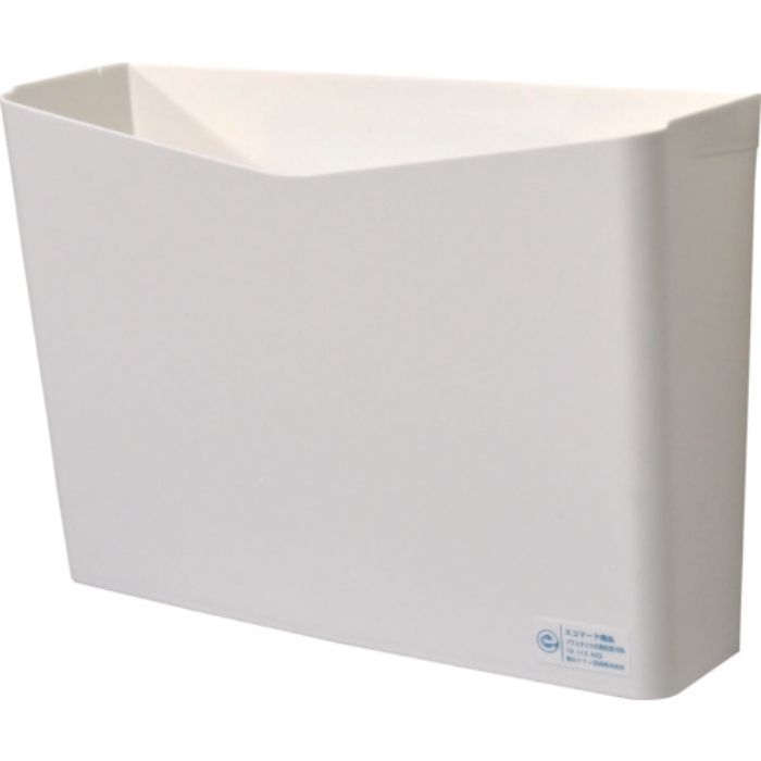 積水 リサイクルペーパーポケット フタなし 白(Tcode:8553270)