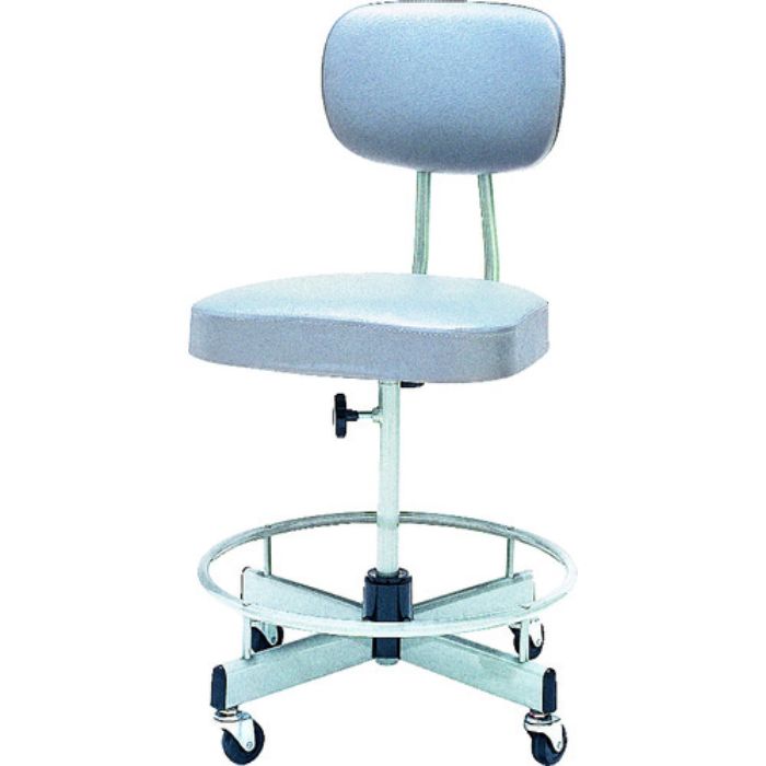 ノーリツ 製図用チェア ビニールレザー グレー(Tcode:5093091)