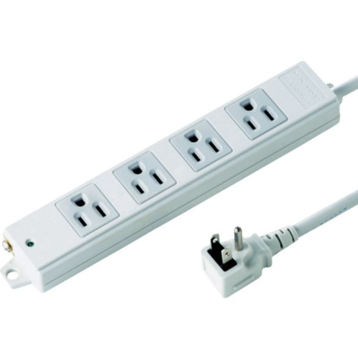 SANWA 工事物件タップ 抜け止めコンセント 2個口 ケーブル長5m(Tcode:8183966)