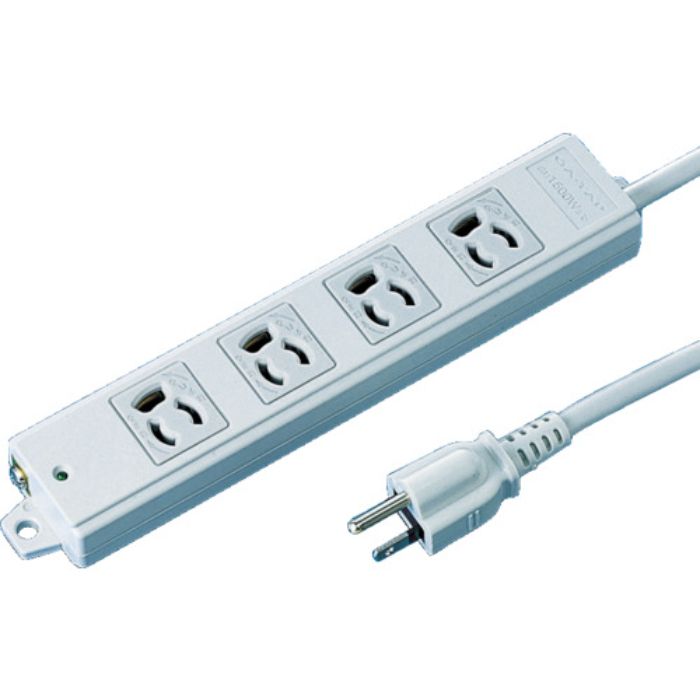 SANWA 工事物件タップ 抜け止めコンセント 4個口 ケーブル長5m(Tcode:8183992)