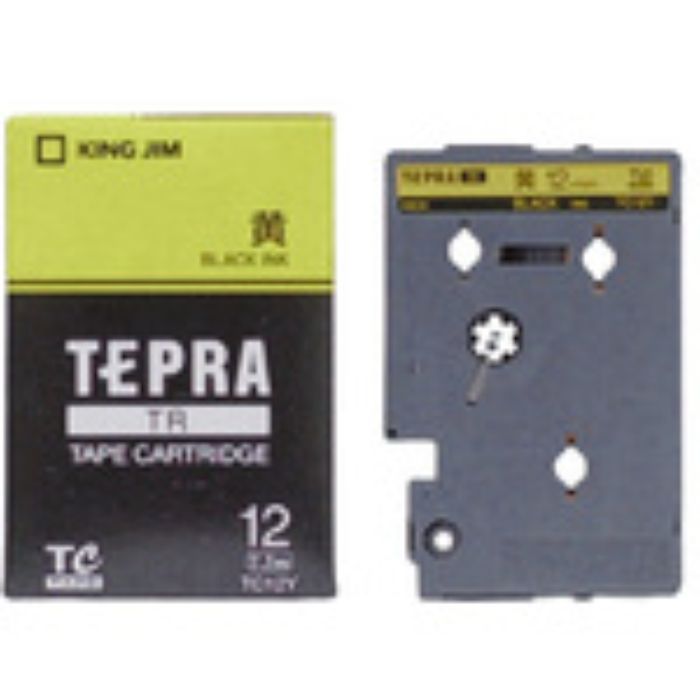 KING JIM テープカートリッジ・黄ラベル 12mm(Tcode:1297545)