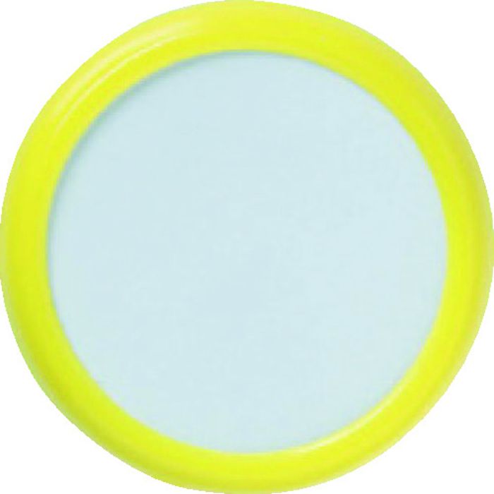 TRUSCO 丸型名札 クリップピン両用タイプ Φ45 黄(Tcode:1950359)