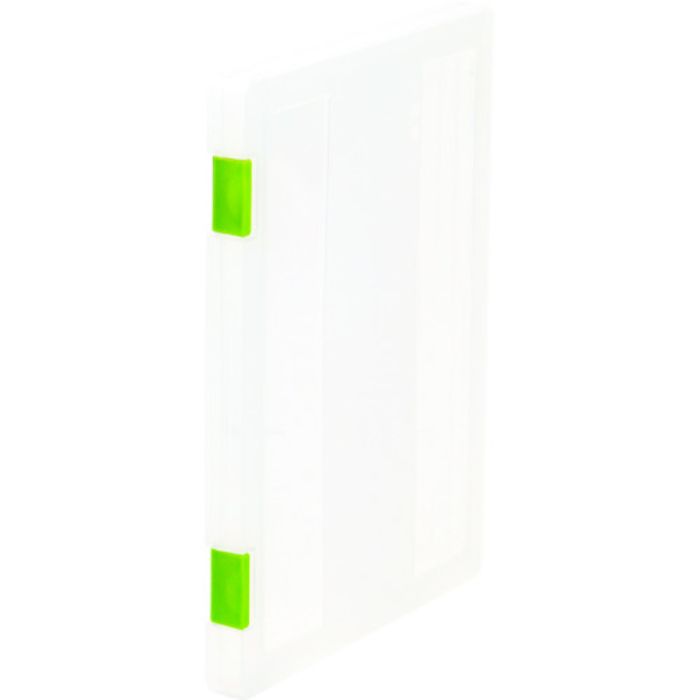 TRUSCO 書類ケース A4 クリア(持ち手色グリーン)(Tcode:1156960)