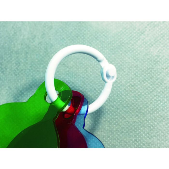 TRUSCO 樹脂製カードリング 3.0mmXΦ20mm 10個入(Tcode:8552502)