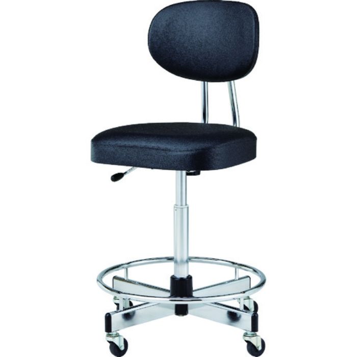 ノーリツ 製図用チェア ビニールレザー ブラック(Tcode:1954350)