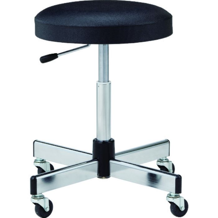 ノーリツ 作業用チェア ゴムキャスター付 ブラック(Tcode:1954352)