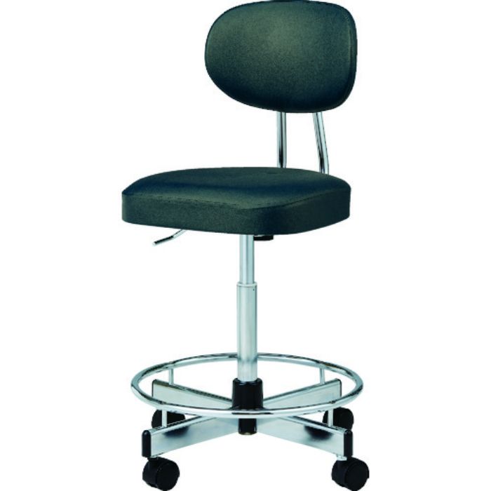 ノーリツ 導電オフィスチェア 導電ビニールレザー黒 肘なし(Tcode:1954345)