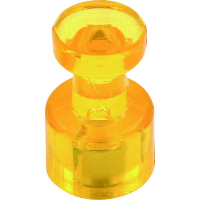 TRUSCO カラーマグネットピン 黄 100個入り(Tcode:2074808)