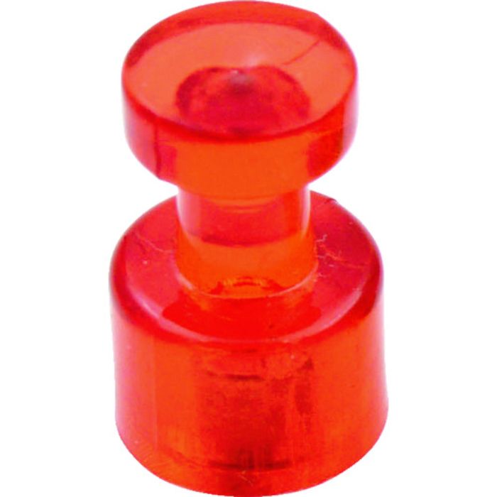 TRUSCO カラーマグネットピン 赤 10個入り(Tcode:1151890)